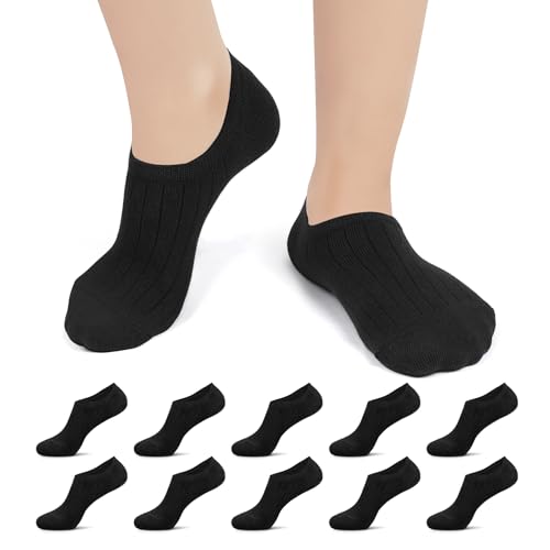 TUUHAW 10 Paar Sneaker Socken Damen Herren Füßlinge No Show Unsichtbare Füsslinge Unisex C-Schwarz 47-50 TUUHAW 10 Paar Sneaker Socken Damen Herren Füßlinge No Show Unsichtbare Füsslinge Unisex C-Schwarz 47-50 von TUUHAW