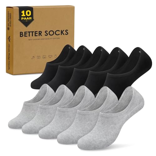 TUUHAW Füsslinge Herren 39-42 Schwarz Füßlinge Damen 39-42 Unsichtbare Sneakersocken Füßlinge Socken Damen 39-42 Kurzsocken für Sport Laufen No Show Socks Women von TUUHAW