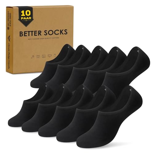 TUUHAW Sneaker Socken Damen 35-38 Kurz Schwarz Füsslinge Damen 35-38 Sportsocken Sneakersocken Laufsocken Damensocken Unsichtbare Baumwollsocken von TUUHAW