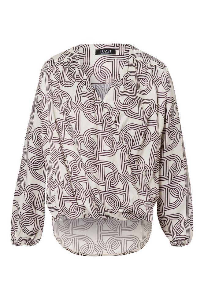 TUZZI Langarmbluse Bluse GLAM ON TRACK mit Wickel-Design von TUZZI