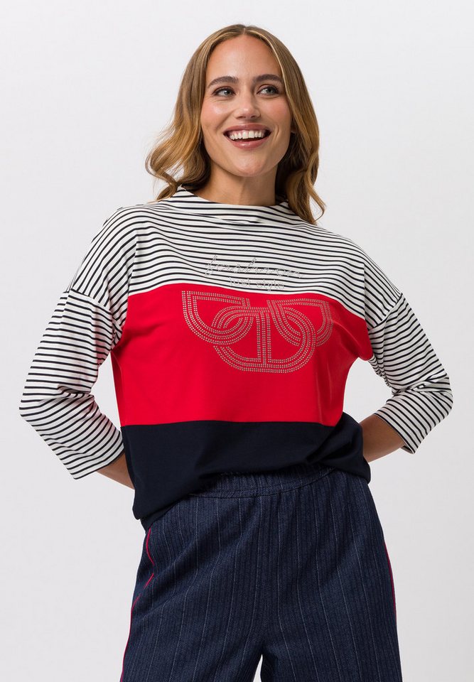 TUZZI Langarmshirt mit funkelndem Print von TUZZI