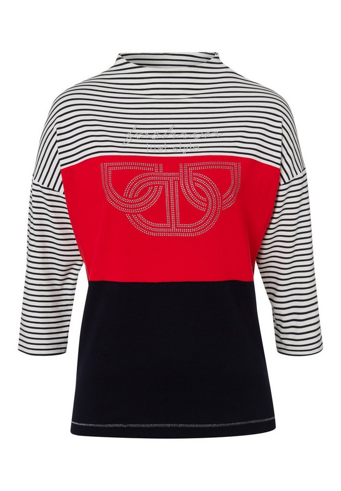 TUZZI T-Shirt Shirt RED EDITION mit funkelndem Print von TUZZI