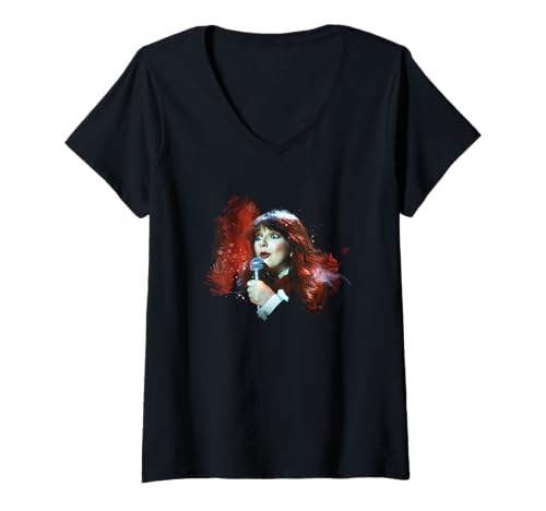 Damen TV Times Kate Bush Live 1978 T-Shirt mit V-Ausschnitt Damen TV Times Kate Bush Live 1978 T-Shirt mit V-Ausschnitt von TV Times