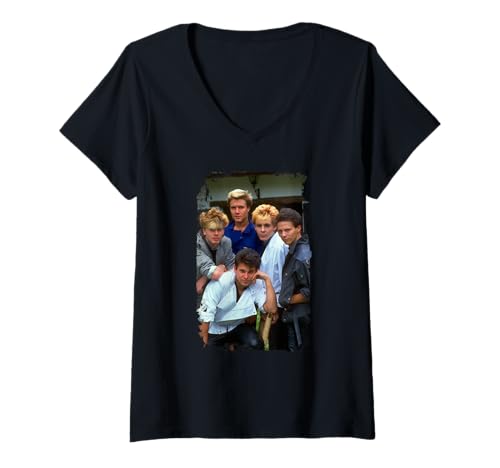 Damen TV Times: Porträt der Duran Duran Band T-Shirt mit V-Ausschnitt Damen TV Times: Porträt der Duran Duran Band T-Shirt mit V-Ausschnitt von TV Times