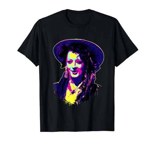 TV Times Boy George Of Culture Club Pop Art Stilisiert T-Shirt von TV Times