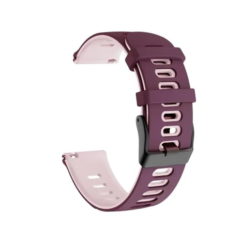 TVKSIPAR 20 Mm 22 Mm Sportarmband Passend For Garmin Fit For Venu 3 Band Uhrenarmband Ersatz Silikonarmband Passend For Forerunner 165 265 255 Music For Vivoactive 4(Purple Green,22mm) von TVKSIPAR