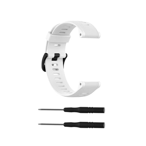 TVKSIPAR Sport-Silikonarmband Passend For Garmin For Forerunner 945/935 Armband Uhrenarmband Ersatzarmband + Schraubendreher(White) von TVKSIPAR