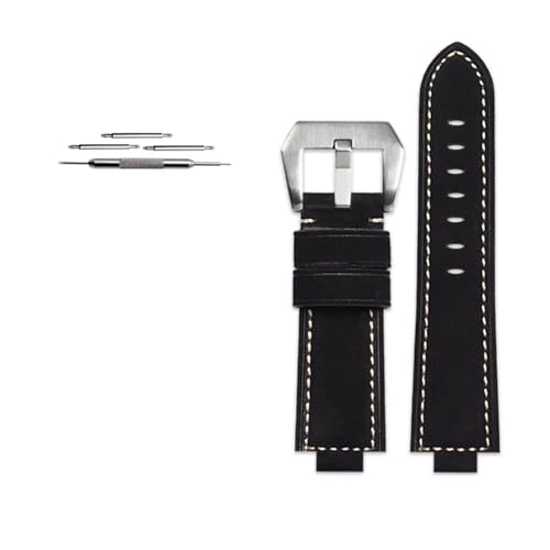 TVKSIPAR Uhrenarmband Passend For Casio Passend For G-SHOCK GM-2100 GA2100 GA-2100 GM110 GA-110/120 GD-110 Armband Armband 24 X 16 Mm(Black-silver) von TVKSIPAR