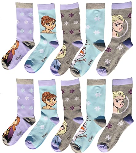 TVM EUROPE 5x FROZEN DIE EISKÖNIGIN Anna + Elsa Socken Set 5 Paar Mädchensocken Kindersocken 27 28 29 30 31 32 33 34 35 36 37 38 (31/34), Mehrfarbig von TVM EUROPE