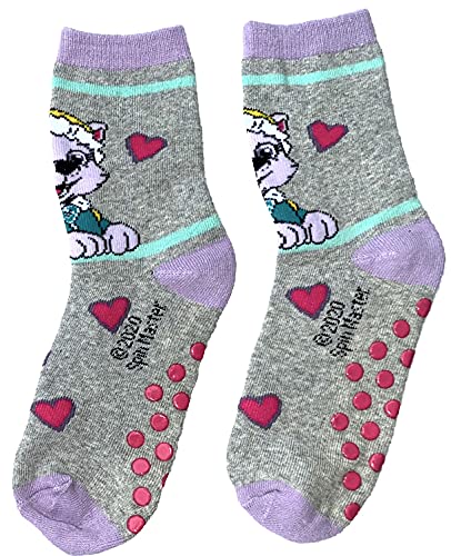 Kinder Socken kompatibel mit PAW PATROL Jungen + Mädchen Socken Hausschuhe rutschfeste Sohle Noppen 23 24 25 26 Kindersocken 23/26 (Grau) von TVM Europe