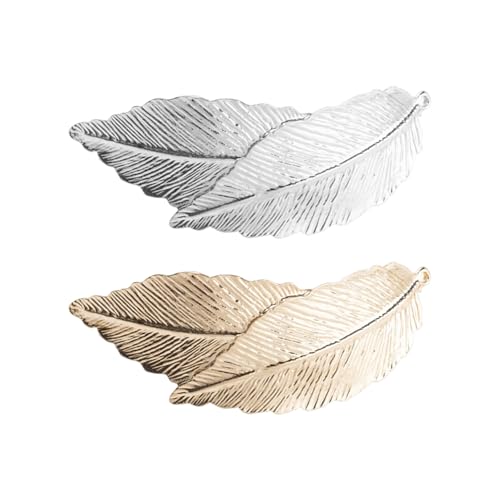 2 Stück Blatt Haarnadeln Retro Metall Haarnadeln Ele und vielseitige Haarschmuck Frauen Haarschmuck Frisur Design Zubehör von TVSVKWE