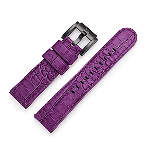 TW Steel Marc Coblen Armband Uhrenband Uhrenarmband Leder 22 MM Kroko Violett LB_V_K_B von TW Steel