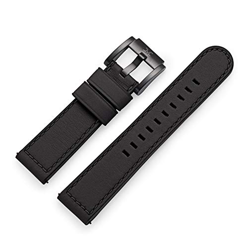 TW Steel Marc Coblen Armband Uhrenband Uhrenarmband Leder 22 MM Schwarz LB_BK_B von TW Steel