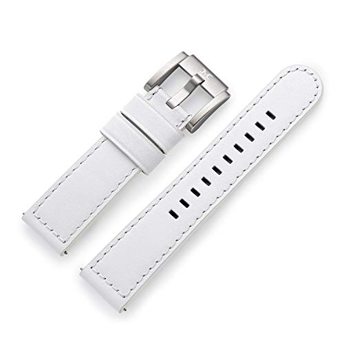 TW Steel Marc Coblen Armband Uhrenband Leder 22 MM weiss LB_W_S von TW Steel