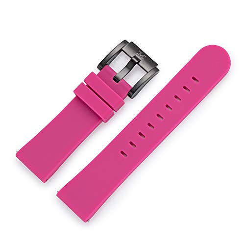 TW Steel Marc Coblen Armband Uhrenband Uhrenarmband Silikon 22 MM Pink SB_P_B von TW Steel