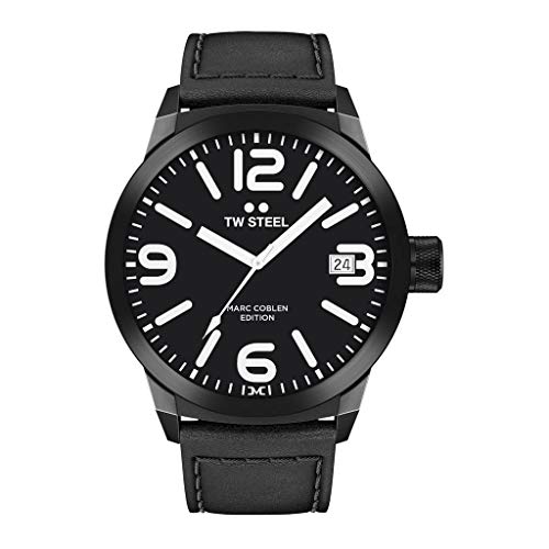 TW Steel Herren Analog Quarz Uhr mit Leder Armband TWMC30 von TW Steel