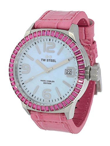 TW Steel Marc Coblen Edition mit Lederband 45 MM Blue MOP MCPR1 von TW Steel