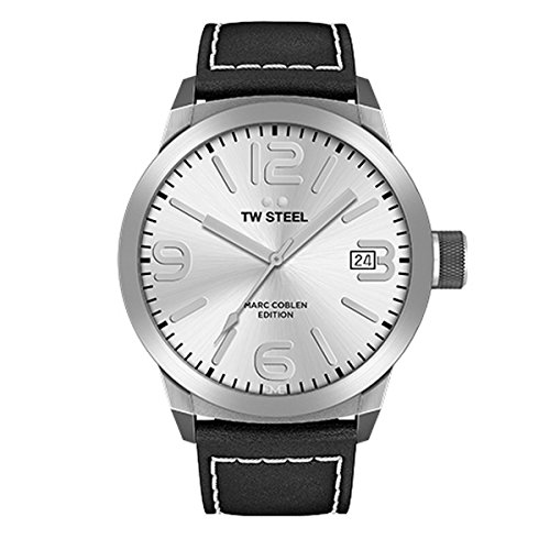 TW Steel Herren Analog Quarz Uhr mit Leder Armband TWMC24 von TW Steel
