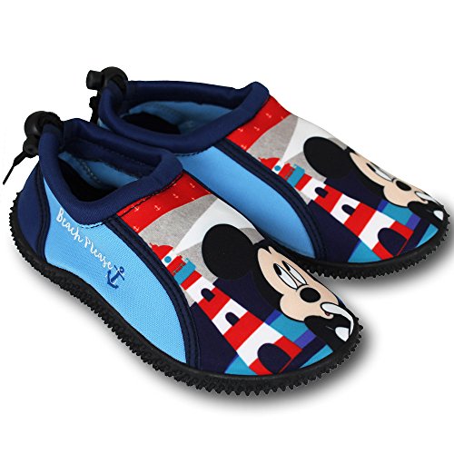 Wasserschuhe Kinder Disney Motiv- und Größenauswahl - Kinder Aquaschuhe - Badeschuhe - Strandschuhe - Surfschuhe (32, Mickey Mouse) von TW24