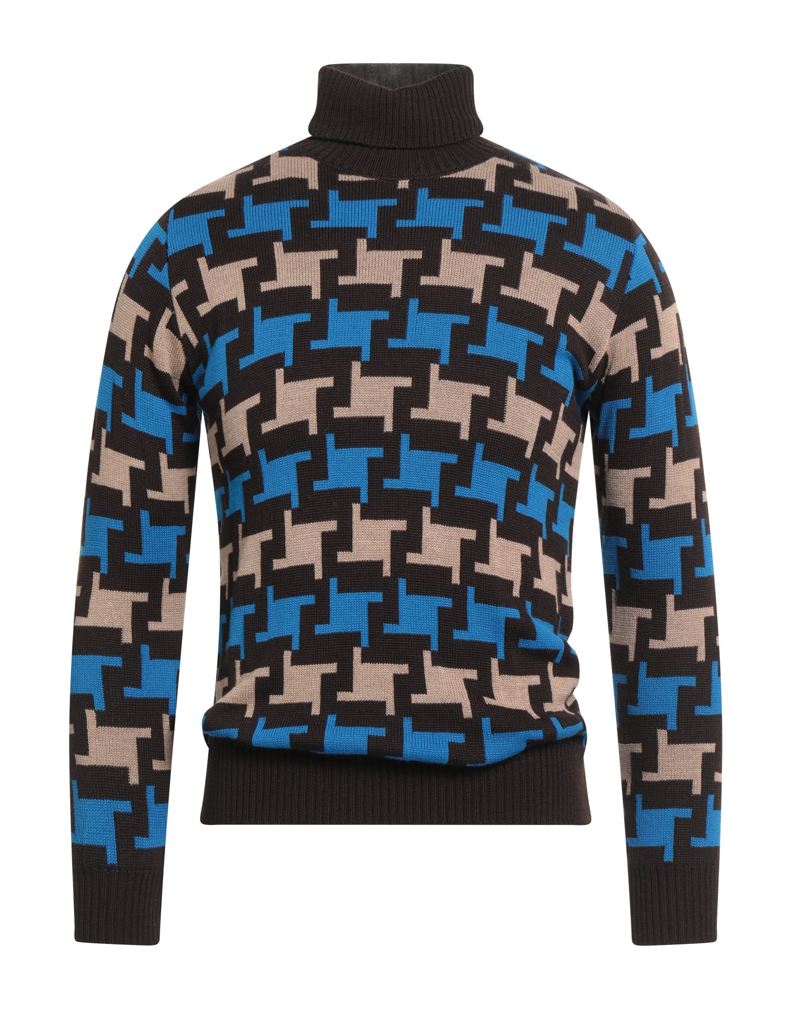 TWENTY-ONE by ANTONIO CARNEVALE Rollkragenpullover Herren Dunkelbraun TWENTY-ONE by ANTONIO CARNEVALE Rollkragenpullover Herren Dunkelbraun von TWENTY-ONE by ANTONIO CARNEVALE