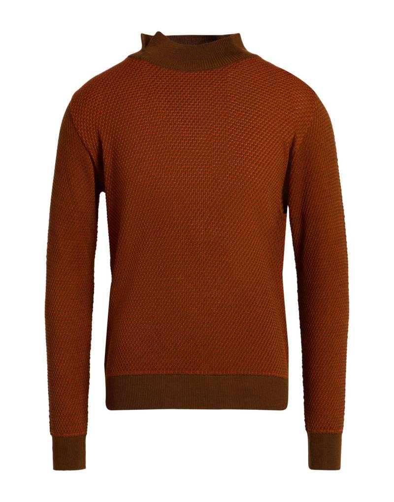 TWENTY-ONE by ANTONIO CARNEVALE Rollkragenpullover Herren Rostrot von TWENTY-ONE by ANTONIO CARNEVALE