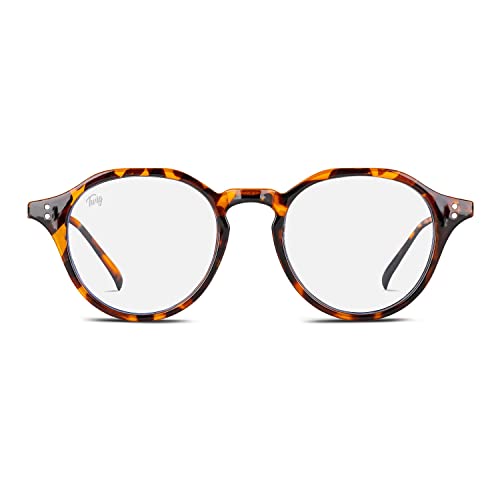 TWIG Bildschirmbrille LANGEVIN Herren/Damen Blue Block Bildschirmfilter (OPTIC TORTOISE) von TWIG