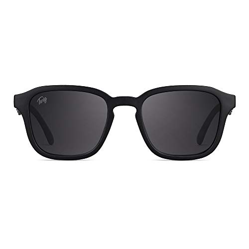 TWIG Sonnenbrillen KOONS [Premium] Herren/Damen Modisch rechteckige (RICH BLACK) von TWIG