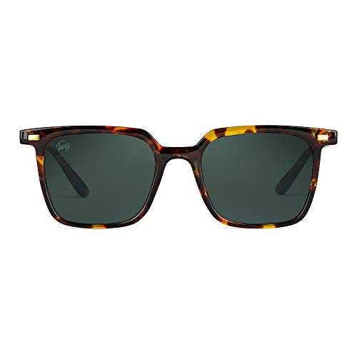 TWIG Sonnenbrillen WARHOL [Premium] Herren/Damen Modisch rechteckige (TORTOISE GREEN) von TWIG
