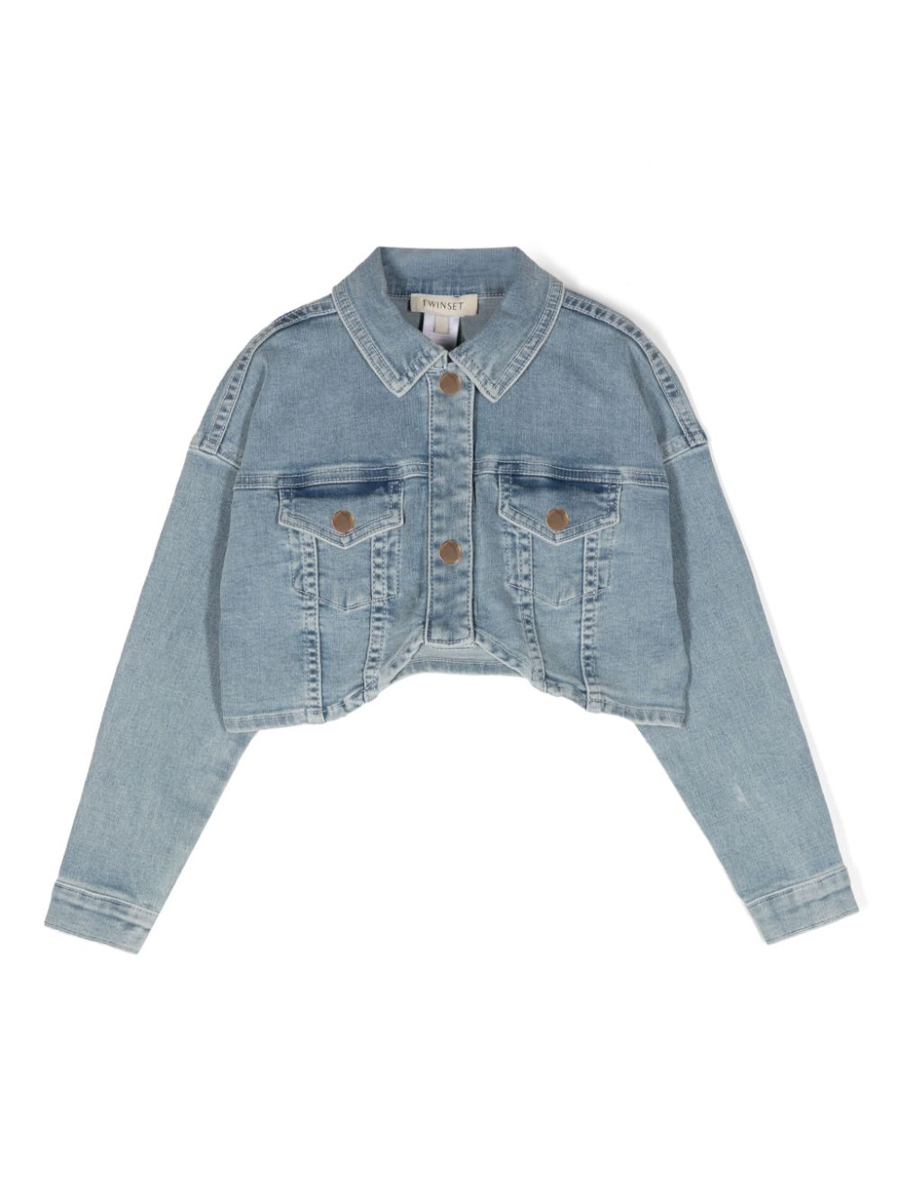 TWINSET Kids Gekürzte Jeansjacke - Blau von TWINSET Kids