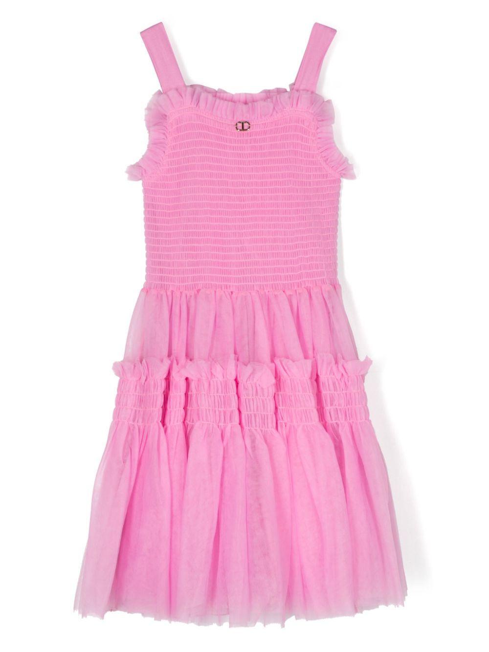 TWINSET Kids Gesmoktes Tüllkleid - Rosa von TWINSET Kids