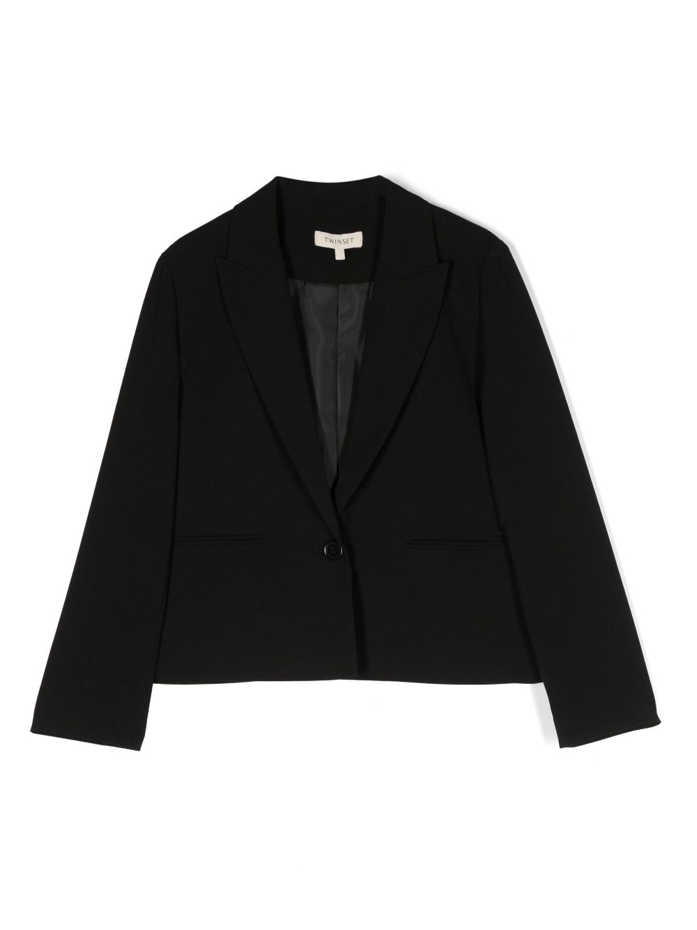 TWINSET Kids Kastiger Cropped-Blazer - Schwarz von TWINSET Kids