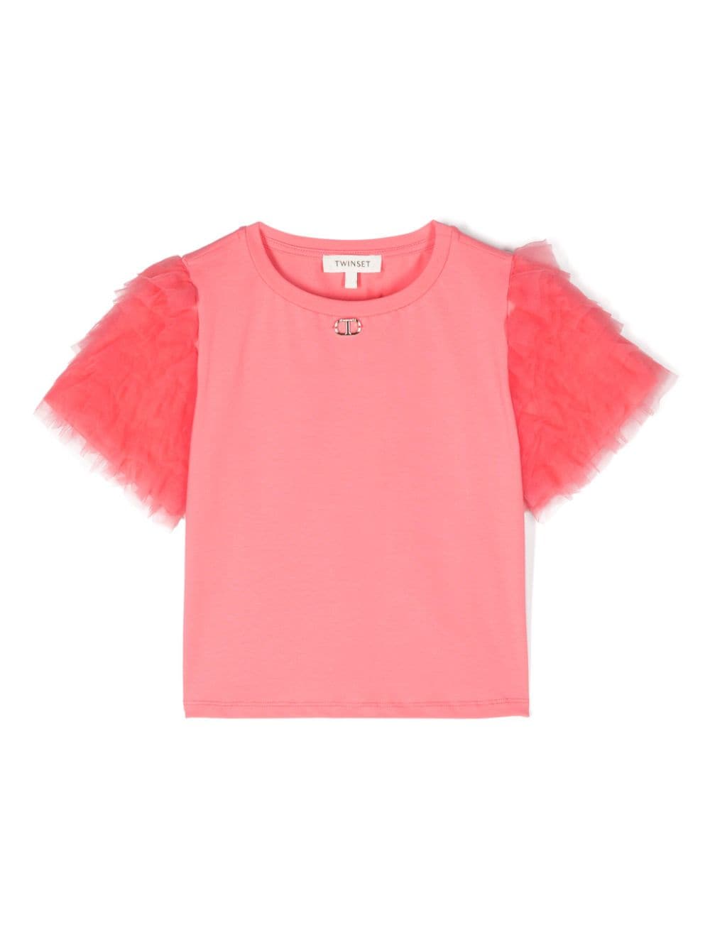 TWINSET Kids T-Shirt mit Rüschendetail - Rosa von TWINSET Kids