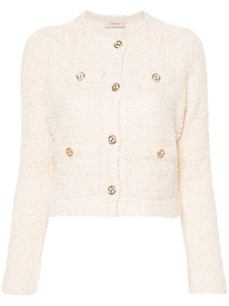 TWINSET Bouclé-Jacke - Nude von TWINSET