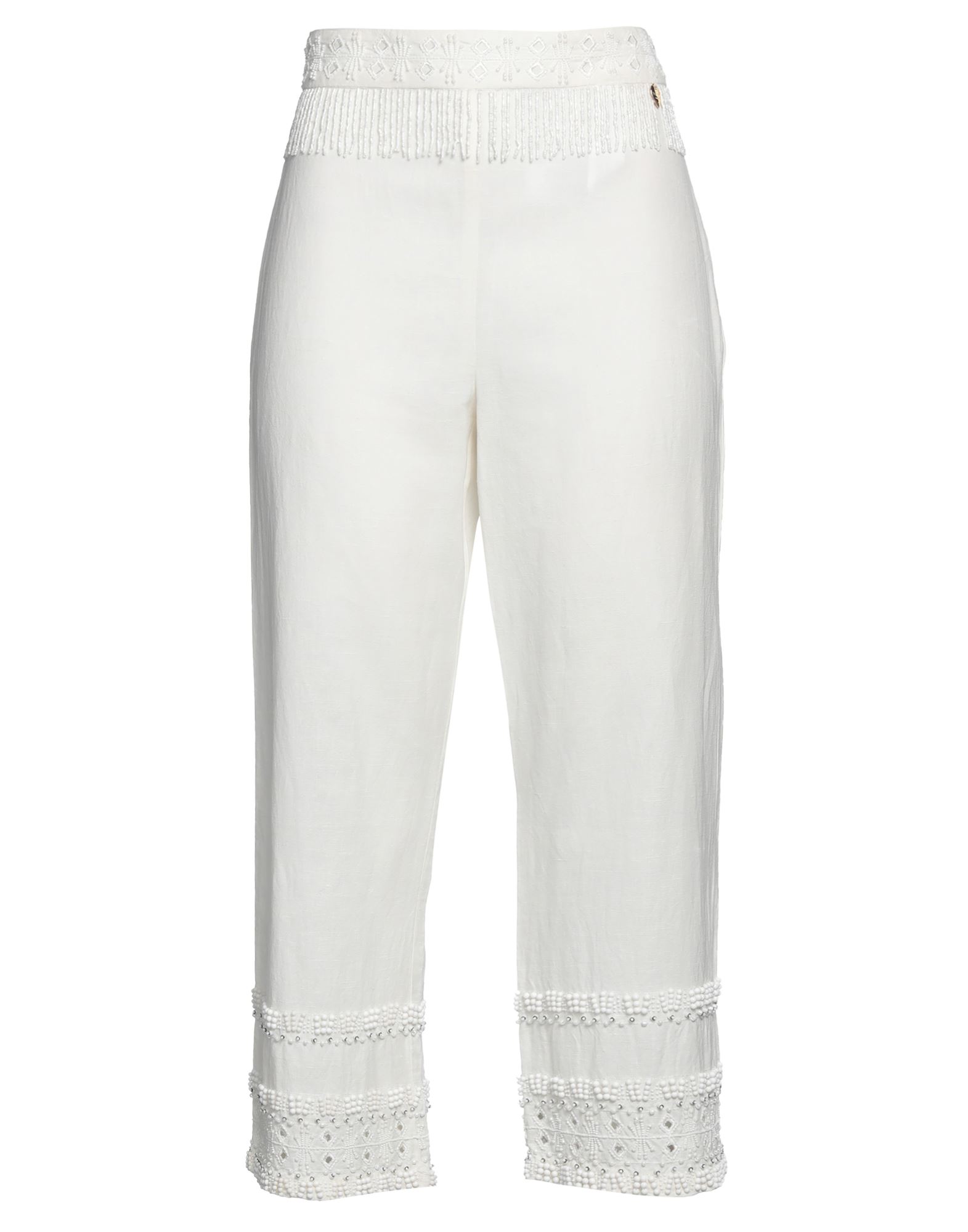 TWINSET Cropped-hosen Damen Off white von TWINSET