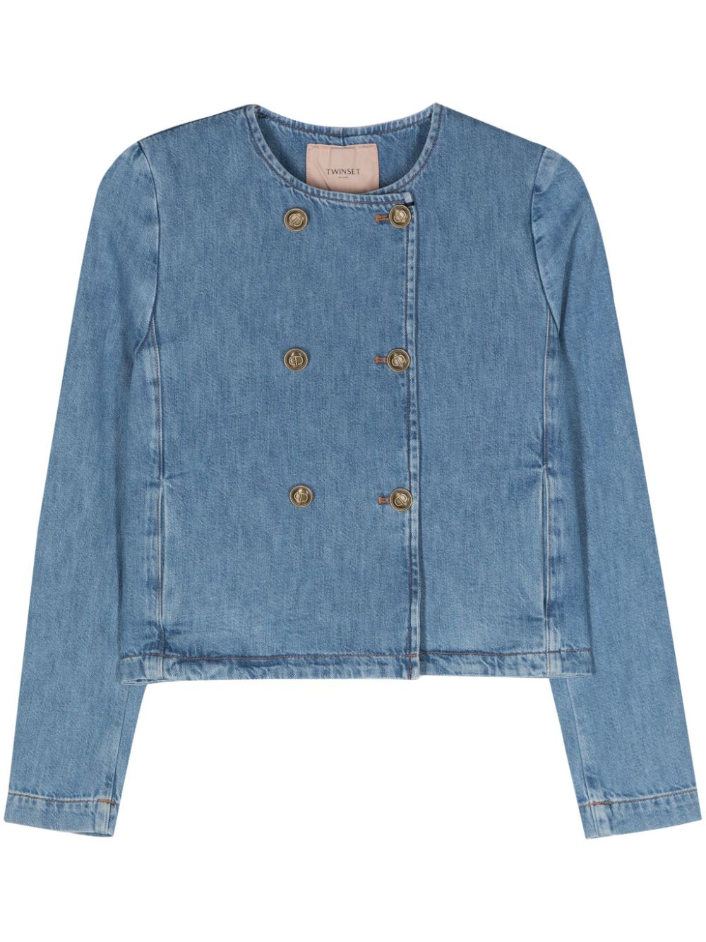 TWINSET Doppelreihige Jeansjacke - Blau von TWINSET