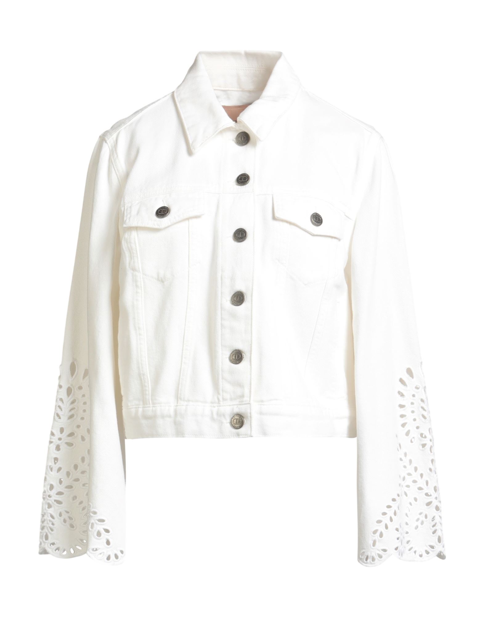 TWINSET Jeansjacke/-mantel Damen Weiß von TWINSET