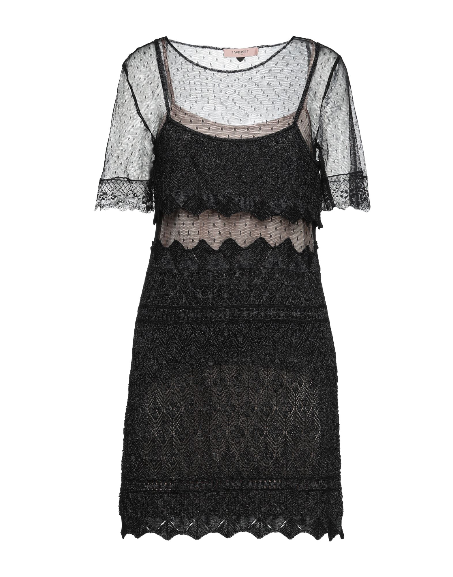 TWINSET Mini-kleid Damen Schwarz TWINSET Mini-kleid Damen Schwarz von TWINSET
