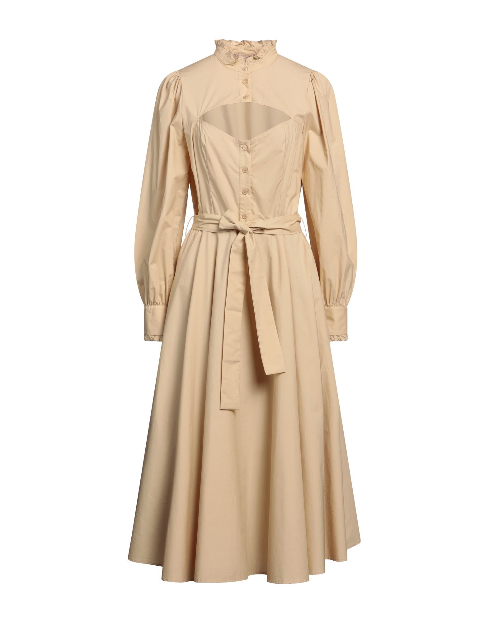 TWINSET Midi-kleid Damen Beige TWINSET Midi-kleid Damen Beige von TWINSET