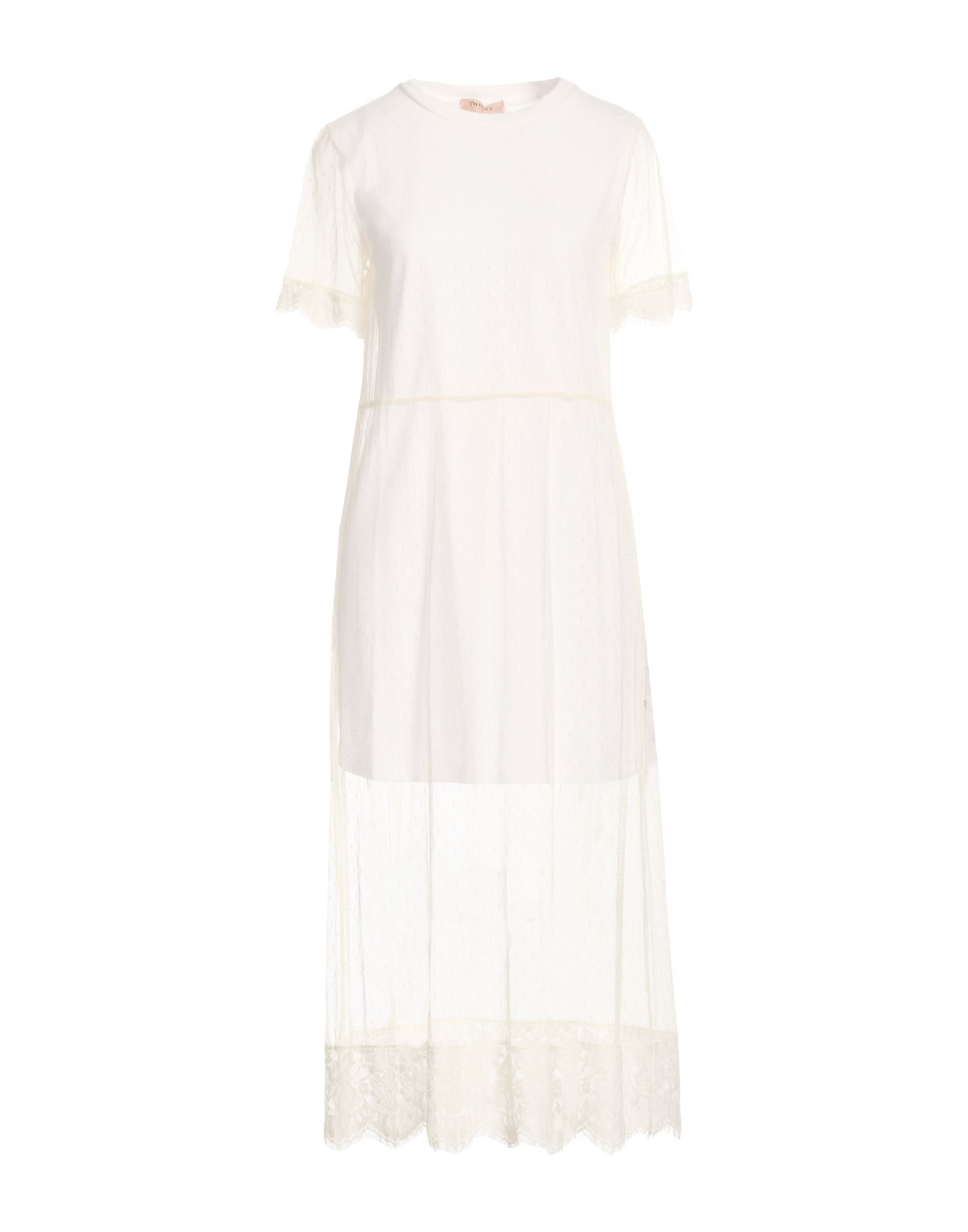 TWINSET Midi-kleid Damen Elfenbein von TWINSET