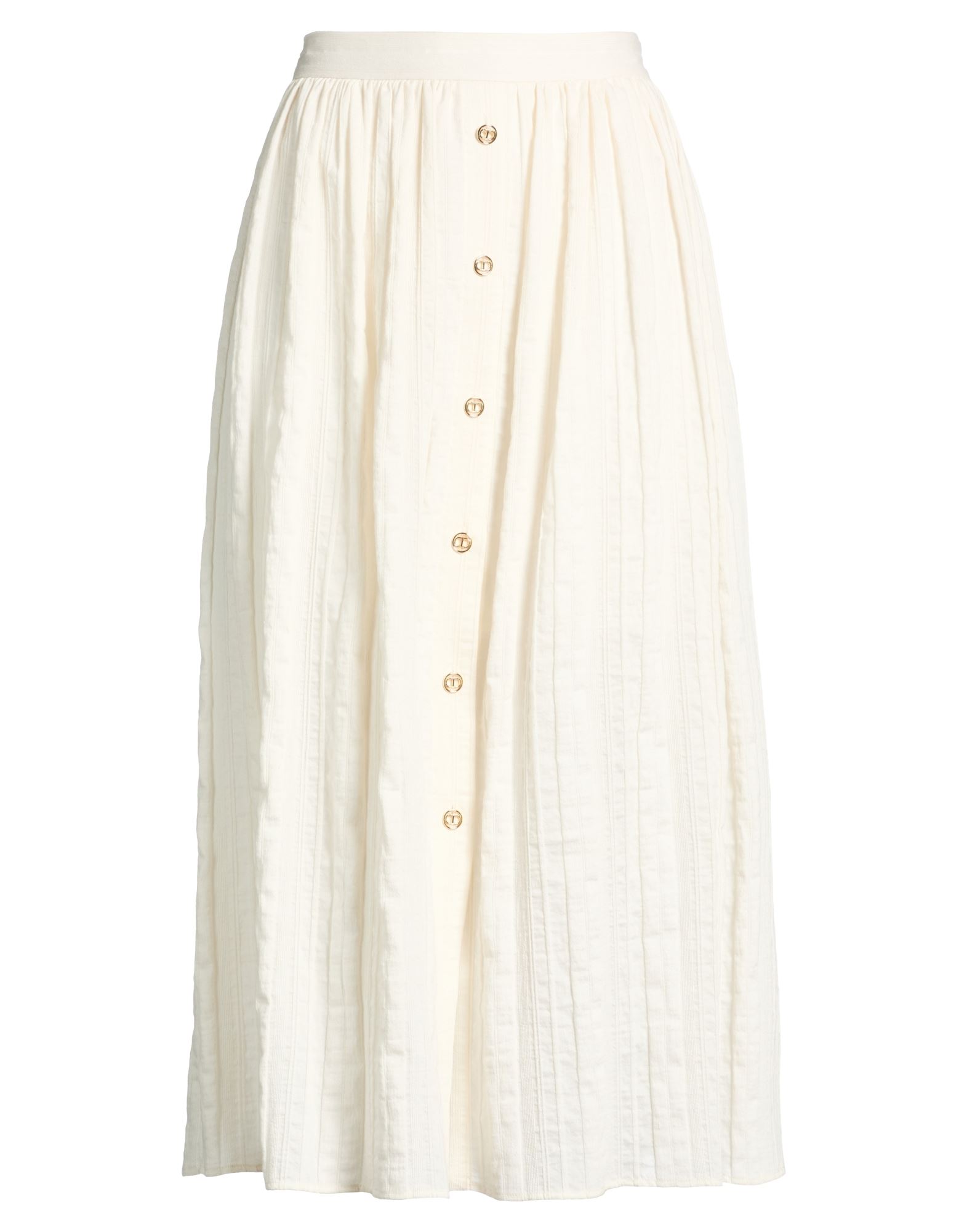 TWINSET Midi-rock Damen Cremeweiß von TWINSET