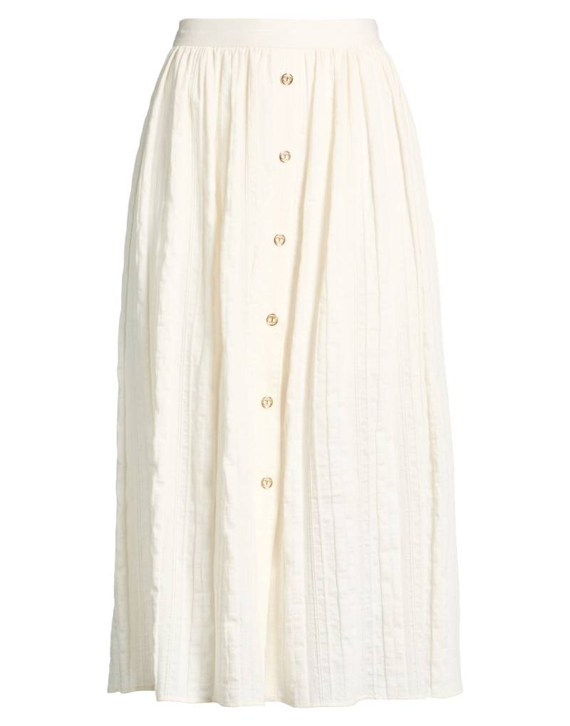 TWINSET Midi-rock Damen Cremeweiß von TWINSET