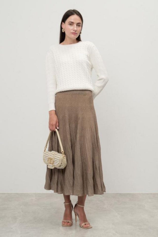 TWINSET Plisseerock Plisseerock aus Lurexgarn von TWINSET