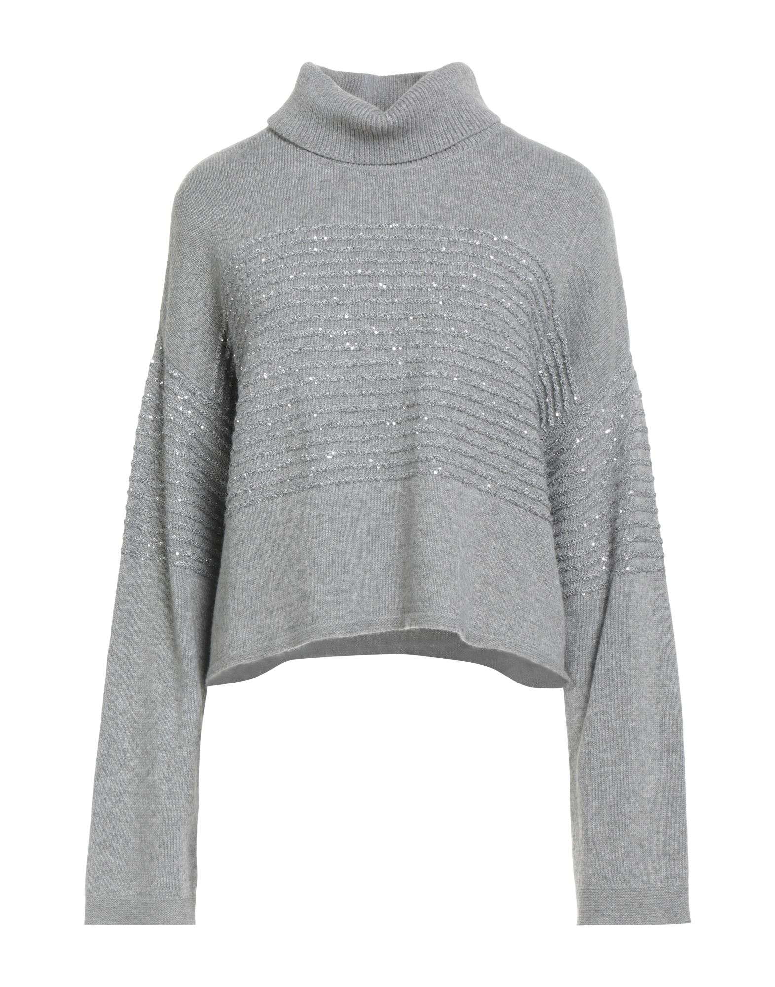 TWINSET Rollkragenpullover Damen Grau TWINSET Rollkragenpullover Damen Grau von TWINSET