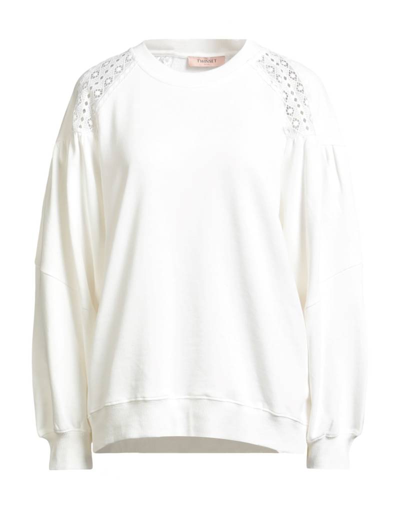 TWINSET Sweatshirt Damen Weiß von TWINSET
