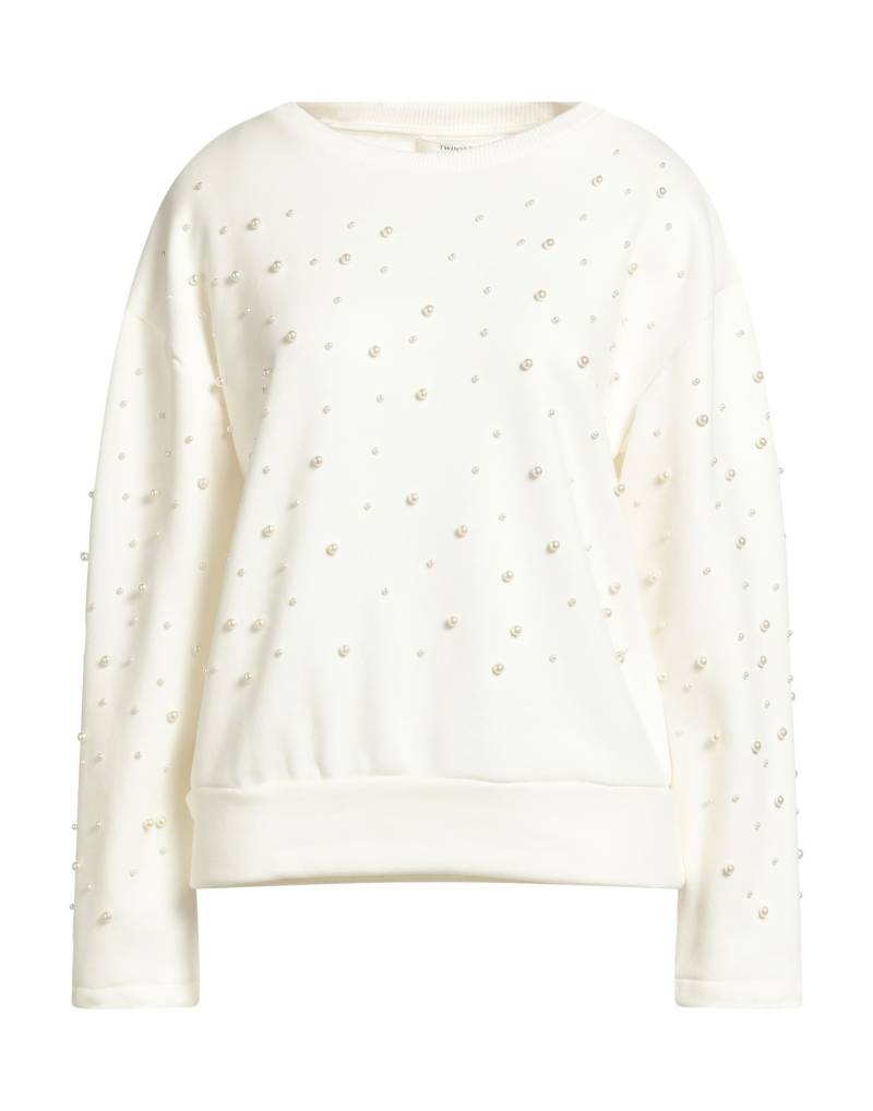 TWINSET Sweatshirt Damen Weiß von TWINSET