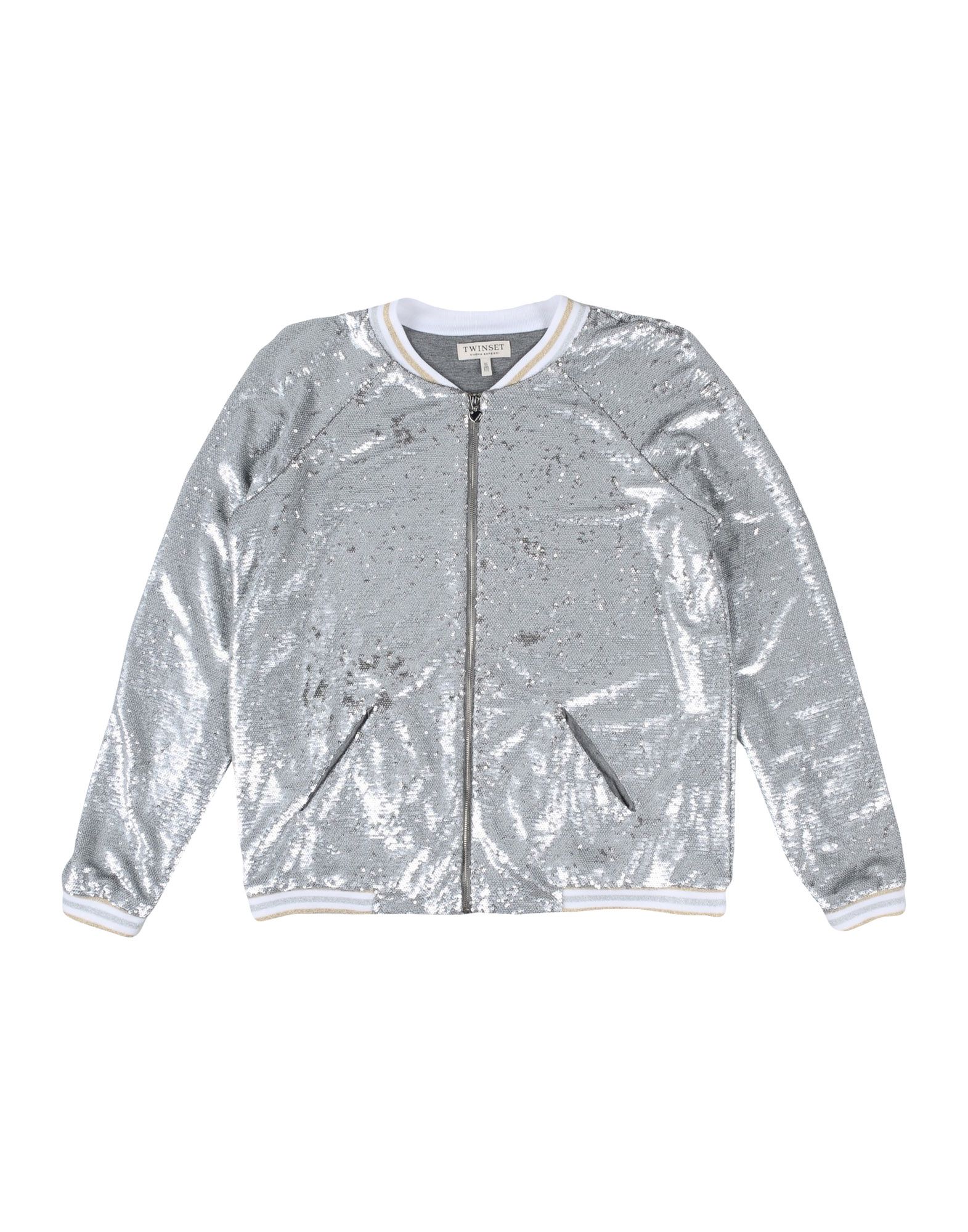 TWINSET Sweatshirt Kinder Silber TWINSET Sweatshirt Kinder Silber von TWINSET