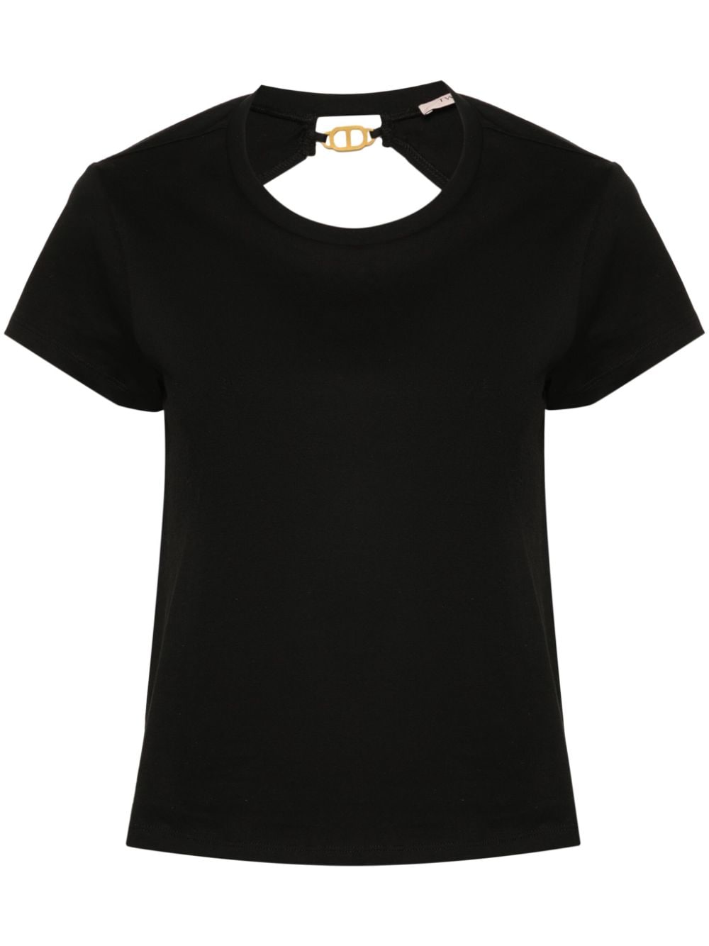 TWINSET T-Shirt mit Cut-Outs - Schwarz von TWINSET