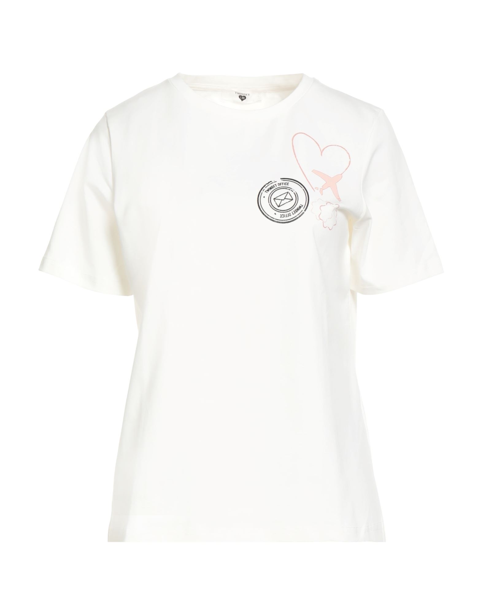 TWINSET T-shirts Damen Elfenbein TWINSET T-shirts Damen Elfenbein von TWINSET