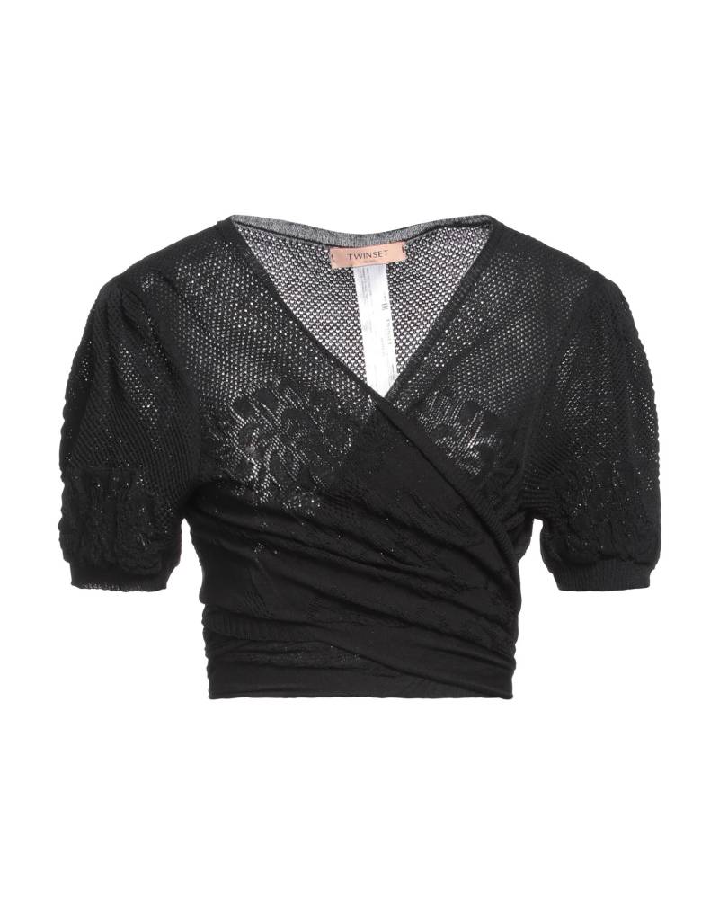 TWINSET Wickelpullover Damen Schwarz von TWINSET