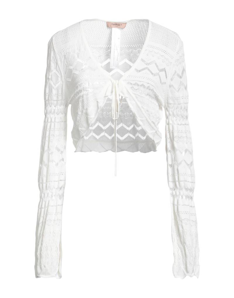 TWINSET Wickelpullover Damen Weiß von TWINSET